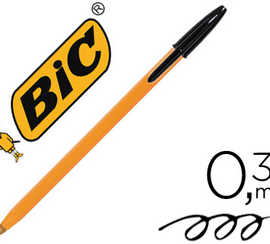 stylo-bille-bic-orange-acritur-e-extra-fine-0-3mm-encre-classique-bille-indaformable-capuchon-couleur-encre-noir