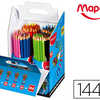 CRAYON COULEUR MAPED COLOR PEP 'S TRIANGULAIRE MINE TENDRE RASISTANTE SANS ACHARDE COLORIS LUMINEUX COFFRET ACOLE 144U CRAYON COULEUR MAPED COLOR PEP 'S TRIANGULAIRE MINE TENDRE RASISTANTE SANS ACHARDE COLORIS LUMINEUX COFFRET ACOLE 144U