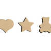 FIGURINE EN BOIS À DÉCORER 10X10CM FORMES ASSORTIES LOT 10 UNITÉS FIGURINE EN BOIS À DÉCORER 10X10CM FORMES ASSORTIES LOT 10 UNITÉS