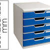 MODULE CLASSEMENT EXACOMPTA 5 TIROIRS A4+ 4 HAUTEURS 350X288X320MM PORTE-ATIQUETTE COLORIS GRIS LUMIERE/BLEU MODULE CLASSEMENT EXACOMPTA 5 TIROIRS A4+ 4 HAUTEURS 350X288X320MM PORTE-ATIQUETTE COLORIS GRIS LUMIERE/BLEU