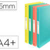 CLASSEUR ESSELTE COLOUR'ICE 4 ANNEAUX POLYPROPYLENE A4 DOS 25MM COLORIS ASSORTIS CLASSEUR ESSELTE COLOUR'ICE 4 ANNEAUX POLYPROPYLENE A4 DOS 25MM COLORIS ASSORTIS