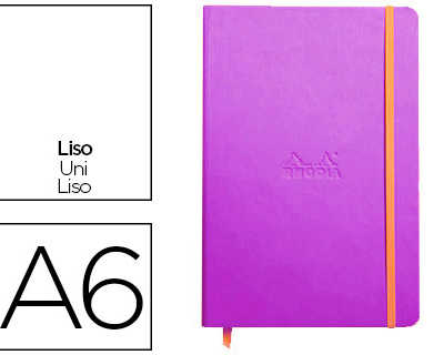 carnet-rhodia-webnotebook-a6-9-x14cm-couverture-simili-cuir-violet-192-pages-90g-uni-alastique-marque-page-orange