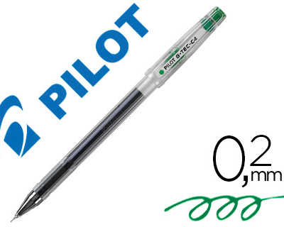 stylo-bille-pilot-g-tec-c4-pointe-hi-tec-criture-extra-fine-0-2mm-encre-gel-corps-translucide-vert