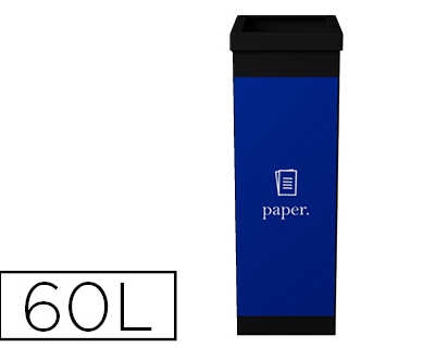 corbeille-paperflow-tri-salect-if-papier-60l-polystyrene-choc-haute-rasistance-robuste-coloris-noir-bleu