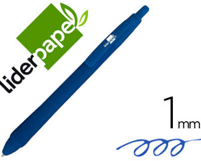 stylo-bille-liderpapel-gummy-t-ouch-ratractable-acriture-1mm-corps-effet-gomme-couleur-encre-bleue