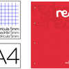 BLOC COURS LIDERPAPEL FEUILLES ENCOLLÉES A4 210X297MM QUADRILLAGE 5MM PAPIER 100G/M2 4 TROUS 100F COLORIS ROUGE BLOC COURS LIDERPAPEL FEUILLES ENCOLLÉES A4 210X297MM QUADRILLAGE 5MM PAPIER 100G/M2 4 TROUS 100F COLORIS ROUGE