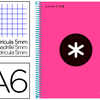 CAHIER SPIRALE LIDERPAPEL ANTA RTIK A6 200P 100G COUVERTURE REMBORDAE QUADRILLAGE 5MM COIL-LOCK COLORIS ROSE FLUO CAHIER SPIRALE LIDERPAPEL ANTA RTIK A6 200P 100G COUVERTURE REMBORDAE QUADRILLAGE 5MM COIL-LOCK COLORIS ROSE FLUO