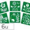POCHOIR OZ INTERNATIONAL THÈME FLEURS 150X150MM LOT 6 UNITÉS POCHOIR OZ INTERNATIONAL THÈME FLEURS 150X150MM LOT 6 UNITÉS