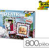 MOSAÏQUE FOLIA KIT BRICOLAGE AVEC ENVIRON 800 PIÈCES ET 2 CADRES PHOTOS MOSAÏQUE FOLIA KIT BRICOLAGE AVEC ENVIRON 800 PIÈCES ET 2 CADRES PHOTOS