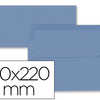 ENVELOPPE GOMMÉE LIDERPAPEL PA PIER OFFSET DL 110X220MM 80G/M2 COLORIS BLEU POCHETTE 9U PATTE RABAT DROITE