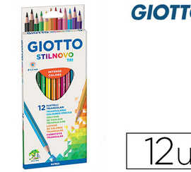 crayon-couleur-giotto-stilnovo-tri-forme-triangulaire-7mm-mine-3-3mm-coloris-assortis-atui-carton-12-unitas