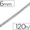 SPIRALE Q-CONNECT MÉTALLIQUE RELIEUR PAS 4:1 120F CALIBRE 1.2MM DIAMÈTRE 16MM COLORIS NOIR BOÎTE 100 UNITÉS SPIRALE Q-CONNECT MÉTALLIQUE RELIEUR PAS 4:1 120F CALIBRE 1.2MM DIAMÈTRE 16MM COLORIS NOIR BOÎTE 100 UNITÉS