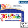 CRAYON COULEUR STAEDTLER ERGOS OFT TRIANGULAIRE 157 SYSTEME ANTI-CASSE BOÎTE MATAL COULEURS ASSORTIES 36 UNITAS