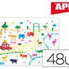 AFFICHE APLI THÈME SAVANE 700X100CM PAPIER 150G/M2 + 48 FEUILLES DE GOMMETTES KIT DE 4 UNITÉS AFFICHE APLI THÈME SAVANE 700X100CM PAPIER 150G/M2 + 48 FEUILLES DE GOMMETTES KIT DE 4 UNITÉS