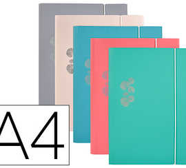 chemise-elba-polypropylene-opa-que-5-10e-a4-32x24cm-3-rabats-alastique-coloris-assortis-pastel-lot-12-unitas