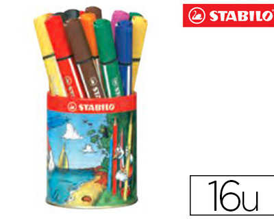feutre-coloriage-stabilo-trio-scribbi-triangulaire-encre-lavable-pointe-amortisseur-incassable-8-couleurs-pot-16-unitas