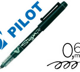 stylo-feutre-pilot-v-sign-pen-acriture-moyenne-0-6mm-pointe-fibre-polyester-encre-intense-liquide-niveau-visible-noir