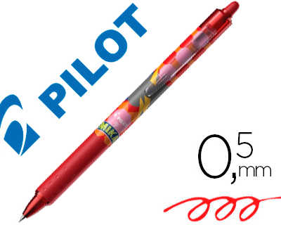 roller-pilot-frixion-ball-clicker-0-7-mika-dition-limit-e-clair-criture-moyenne-0-5mm-encre-rouge-effa-able