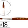 PINCEAU RAPHAOL PETIT GRIS PUR N°18 MANCHE COURT LAQUA MARRON VIROLE ALUMINIUM ANODISA PINCEAU RAPHAOL PETIT GRIS PUR N°18 MANCHE COURT LAQUA MARRON VIROLE ALUMINIUM ANODISA