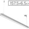 PLAFONNIER MAULSTRAIGHT LED BASSE CONSOMMATION CORDON 2,5M CLASSE A+ 45W 1575MM COLORIS ARGENTE