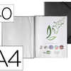 PROTÈGE-DOCUMENTS LIDERPAPEL POLYPROPYLÈNE COUVERTURE RIGIDE SPIRALE 40 POCHETTES FIXES A4 210X297MM COLORIS NOIR PROTÈGE-DOCUMENTS LIDERPAPEL POLYPROPYLÈNE COUVERTURE RIGIDE SPIRALE 40 POCHETTES FIXES A4 210X297MM COLORIS NOIR