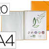 PROTÈGE-DOCUMENTS LIDERPAPEL POLYPROPYLÈNE COUVERTURE RIGIDE SPIRALE 20 POCHETTES FIXES A4 210X297MM COLORIS ORANGE PROTÈGE-DOCUMENTS LIDERPAPEL POLYPROPYLÈNE COUVERTURE RIGIDE SPIRALE 20 POCHETTES FIXES A4 210X297MM COLORIS ORANGE