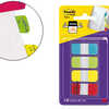 MARQUE-PAGES POST-IT INDEX RIG IDE 15.8X38.1MM COLORIS VIFS BLEU VERT JAUNE ROUGE LOT 4X10 UNITAS