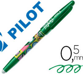 roller-pilot-frixion-ball-mika-dition-limit-e-lunettes-criture-moyenne-0-5mm-encre-effa-able-grip-couleur-vert