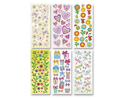 sticker-3d-folia-motifs-assort-is-6-planches
