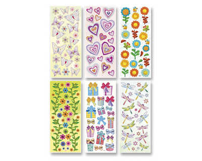 sticker-3d-folia-motifs-assort-is-6-planches