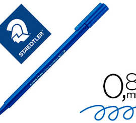 stylo-feutre-staedtler-triplus-broadliner-338-acriture-et-coloriage-pointe-moyenne-0-8mm-encre-dry-safe-coloris-bleu