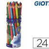 CRAYON COULEUR GIOTTO MEGA FOR ME HEXAGONALE MINE LARGE 5.5MM COLORIS ASSORTIS POT 24 UNITAS CRAYON COULEUR GIOTTO MEGA FOR ME HEXAGONALE MINE LARGE 5.5MM COLORIS ASSORTIS POT 24 UNITAS