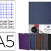 CARNET BROCHA OXFORD SIGNATURE COUVERTURE RIGIDE A5 14,8X21CM 160 PAGES 90G 5X5MM COLORIS ASSORTIS