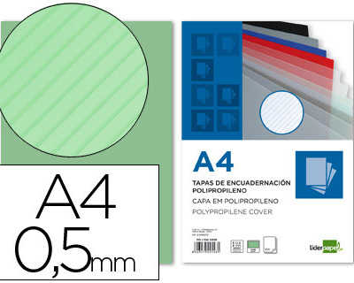 plat-couverture-liderpapel-ppl-ray-lignes-diagonales-0-5mm-a4-dossier-reliure-coloris-vert-bo-te-100-unit-s