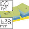 BLOC-NOTES POST-IT COULEURS RÊ VEUSES 38X51MM 100F REPOSITIONNABLES 5 COLORIS ASSORTIS 12 BLOCS BLOC-NOTES POST-IT COULEURS RÊ VEUSES 38X51MM 100F REPOSITIONNABLES 5 COLORIS ASSORTIS 12 BLOCS