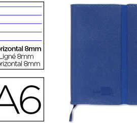 carnet-liderpapel-couverture-simili-cuir-encoll-e-a6-10-5x14-8cm-70g-240-pages-lign-fermeture-lastique-coloris-bleu