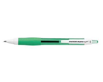 roller-paper-mate-gel-r-tractable-criture-moyenne-0-5mm-encre-sp-cifique-douceur-criture-luminosit-couleur-vert