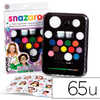 MAQUILLAGE SNAZAROO SPÉCIAL FÊTES 10 COULEURS CLASSIQUES 2 NACRÉES 2 GELS PAILLETÉS 2 PINCEAUX 4 ÉPONGES PALETTE MAQUILLAGE SNAZAROO SPÉCIAL FÊTES 10 COULEURS CLASSIQUES 2 NACRÉES 2 GELS PAILLETÉS 2 PINCEAUX 4 ÉPONGES PALETTE