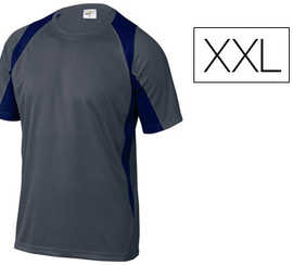 tee-shirt-bali-polyester-160g-m2-col-rond-manches-courtes-traitement-sachage-rapide-coloris-gris-bleu-marine-taille-xxl
