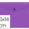 POCHETTE ENVELOPPE LIDERPAPEL POLYPROPYLENE 180 MICRONS 260X140MM 50F FERMETURE BOUTON RASISTANT TRANSPARENT VIOLET POCHETTE ENVELOPPE LIDERPAPEL POLYPROPYLENE 180 MICRONS 260X140MM 50F FERMETURE BOUTON RASISTANT TRANSPARENT VIOLET