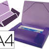 BOÎTE CLASSEMENT POLYPROPYLÈNE LIDERPAPEL CHEMISE DOS RIGIDE 25MM A4 210X297MM 700 MICRONS COLORIS VIOLET GLACÉ BOÎTE CLASSEMENT POLYPROPYLÈNE LIDERPAPEL CHEMISE DOS RIGIDE 25MM A4 210X297MM 700 MICRONS COLORIS VIOLET GLACÉ