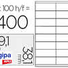 ÉTIQUETTE ADHÉSIVE APLI AGIPA IMPRIMANTE LASER COPIEUR 99.1X38.1MM COINS ARRONDIS BOÎTE 1400 UNITÉS