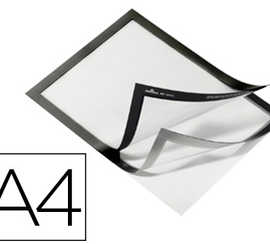 cadre-affichage-durable-durafr-ame-pochette-adhasive-a4-magnatique-surface-adhasive-repositionnable-a4-noir-sachet-2u