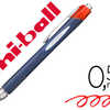 STYLO-BILLE UNIBALL JETSTREAM RT ÉCRITURE MOYENNE 0.5MM ENCRE GEL RÉTRACTABLE GRIP ANTIGLISSE AGRAFE MÉTAL ROUGE