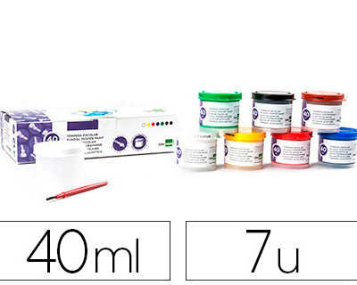 gouache-scolaire-liderpapel-40ml-7-coloris-assortis-pinceau