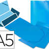 CHEMISE LIDERPAPEL POLYPROPYLÈNE DOS FLEXIBLE A5 148X210MM 4/10E 3 RABATS 100F ÉLASTIQUE BLEU TRANSLUCIDE CHEMISE LIDERPAPEL POLYPROPYLÈNE DOS FLEXIBLE A5 148X210MM 4/10E 3 RABATS 100F ÉLASTIQUE BLEU TRANSLUCIDE