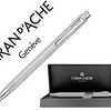 STYLO-BILLE CARAN D'ACHE ARGEN T ECRIDOR LIGNES URBAINES BOUTON POUSSOIR ARGENTÉ ÉCRITURE BLEUE POINTE MOYENNE ÉTUI LUXE STYLO-BILLE CARAN D'ACHE ARGEN T ECRIDOR LIGNES URBAINES BOUTON POUSSOIR ARGENTÉ ÉCRITURE BLEUE POINTE MOYENNE ÉTUI LUXE