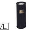 CORBEILLE À PAPIER DURABLE MÉTAL RONDE 17L COLORIS NOIR AVEC CENDRIER COLORIS SABLE CORBEILLE À PAPIER DURABLE MÉTAL RONDE 17L COLORIS NOIR AVEC CENDRIER COLORIS SABLE