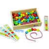 JEU ANDREUTOYS FORMES À ENFILER + 10 CORDONS + 10 MODÈLES BOÎTE DE 150 UNITÉS ASSORTIES JEU ANDREUTOYS FORMES À ENFILER + 10 CORDONS + 10 MODÈLES BOÎTE DE 150 UNITÉS ASSORTIES
