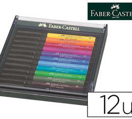 feutre-faber-castell-pitt-artist-pen-brush-pointe-pinceau-doux-permanent-indore-couleurs-assorties-tui-12u